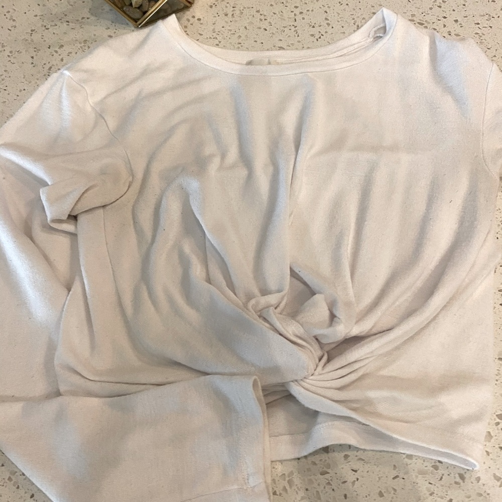 White Wilfred free top with knot